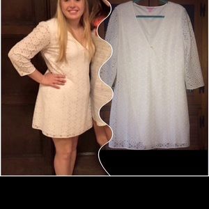 Lilly Pulitzer white lace dress, size xl